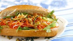 Banh mi chay(Vietnamese baguette sandwich)