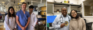 Picture 1: Medical students from PCTU visiting and undergoing training at prestigious medical universities in the United States.Picture 2: Tran Ngoc Lan Anh, a medical student from the class of 2018-2024, during a training trip in the United States. 