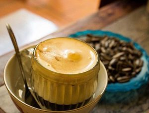 How did egg coffee in Hanoi come about?